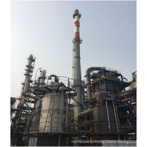 100m free-standing steel stack